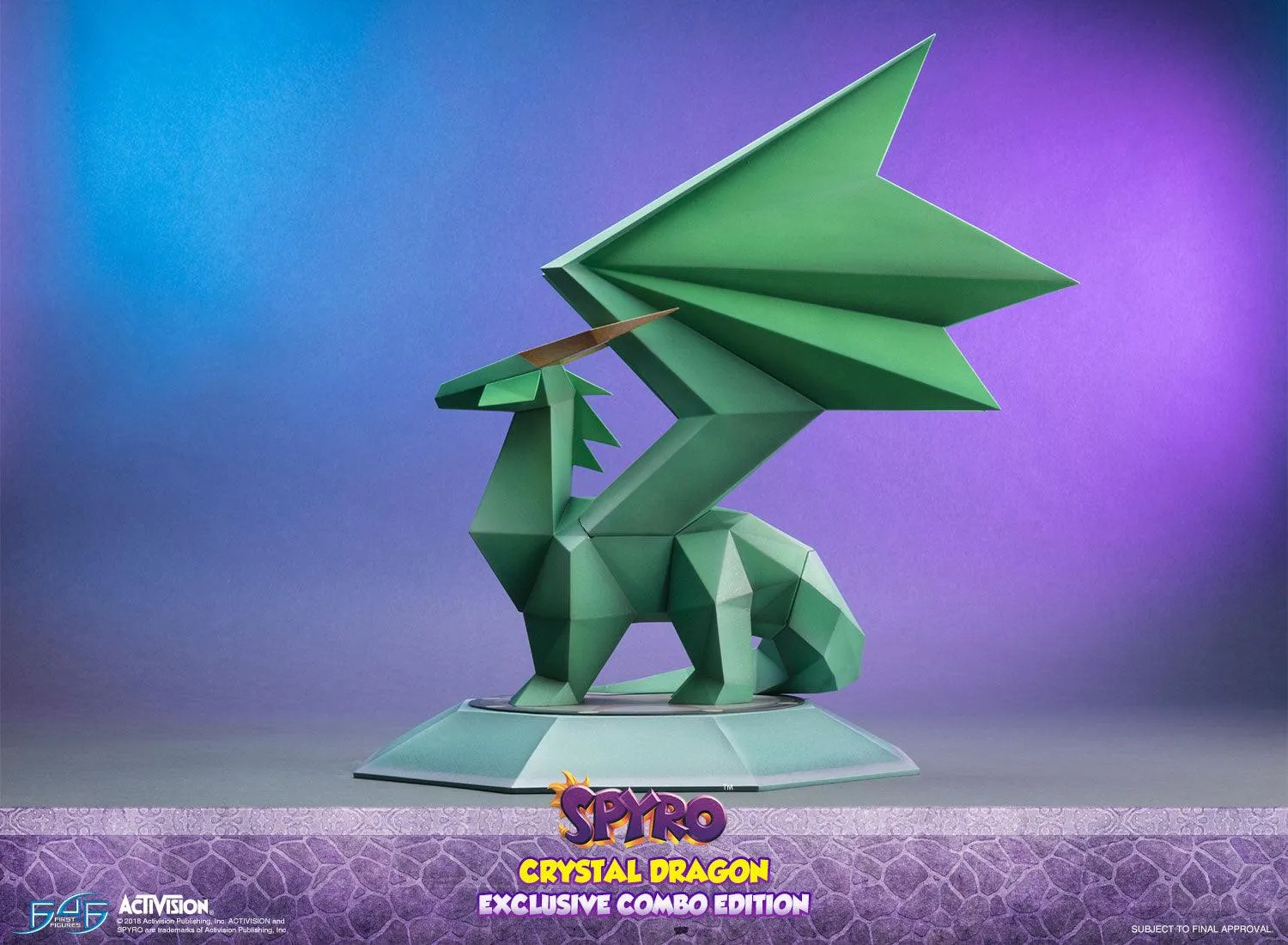 First 4 Figures Spyro Crystal Dragon statueta Exclusive Combo