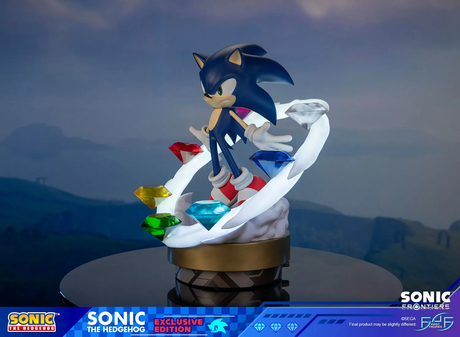 First 4 Figures Sonic Frontiers Sonic statuetă rășină exclusivă LED