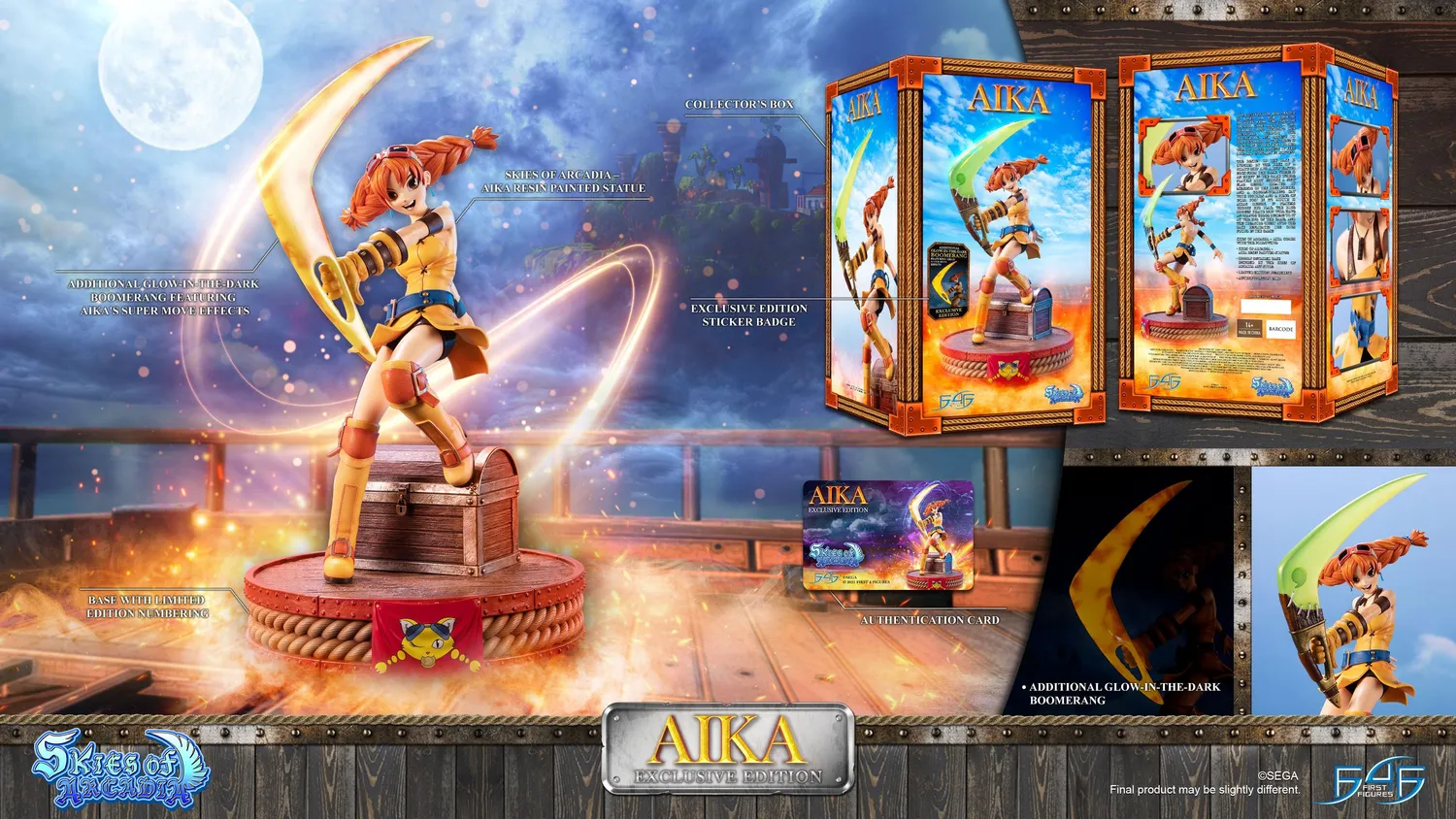 First 4 Figures Skies of Arcadia Aika statuetă Exclusive