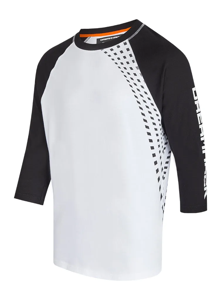DreamHack Raglan tricou maneca 3/4 Alb bumbac