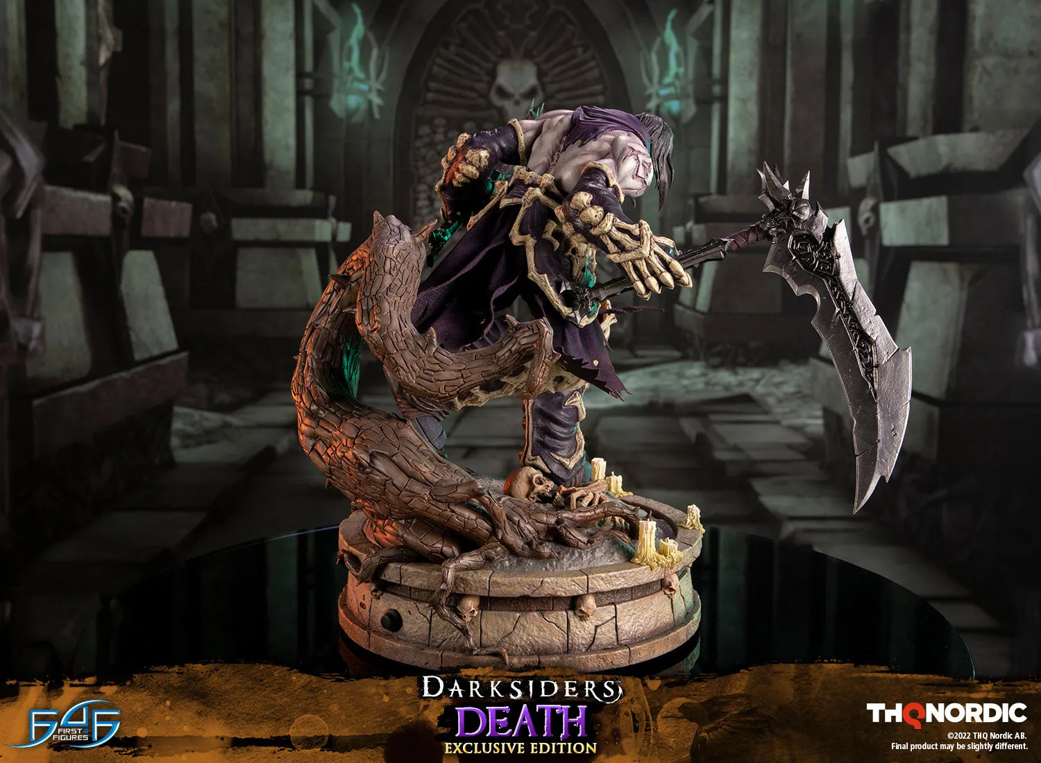 First 4 Figures Darksiders Death statueta Exclusive Edition LED