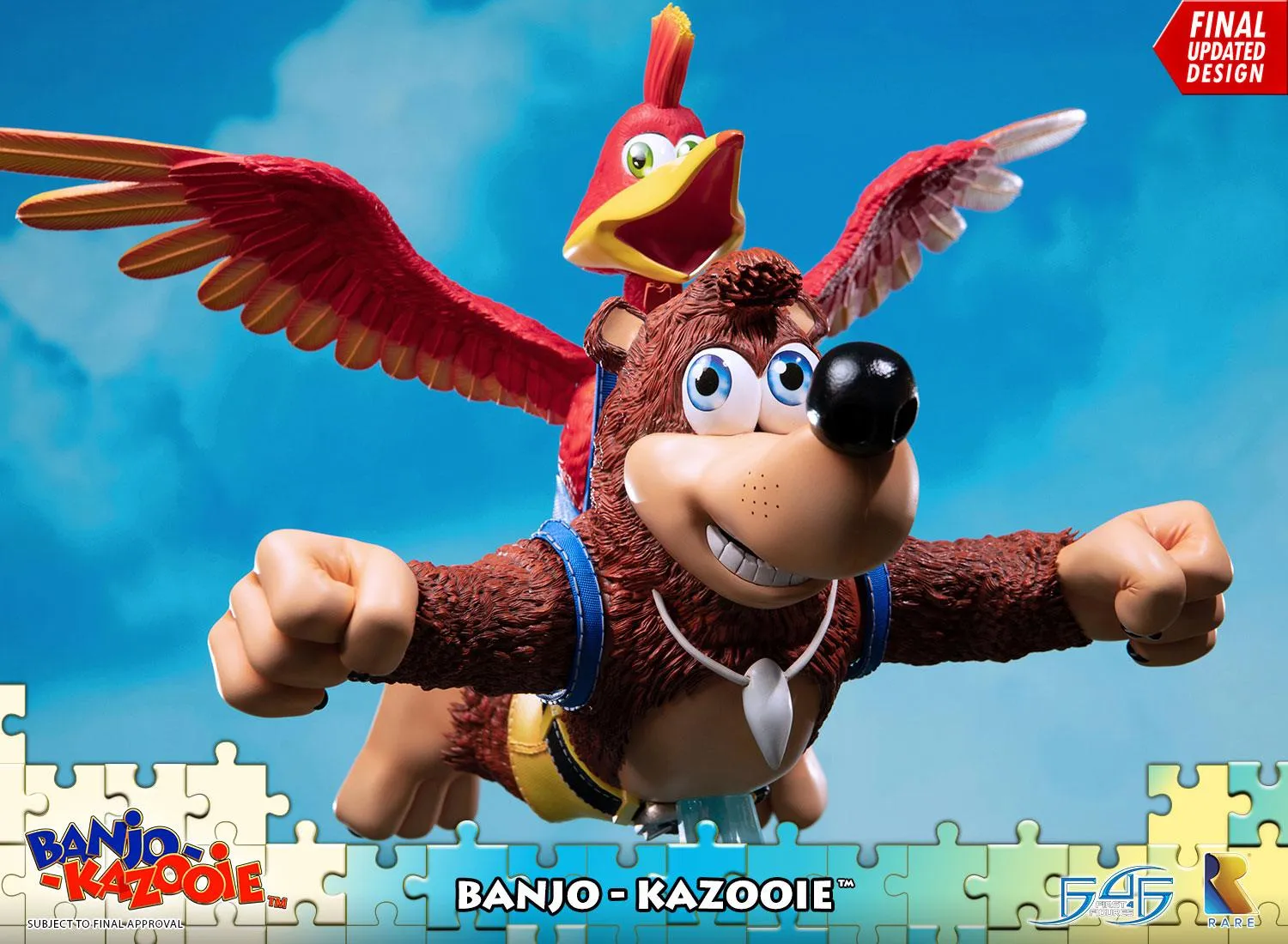 First 4 Figures Banjo-Kazooie Banjo Kazooie statueta Standard rasina