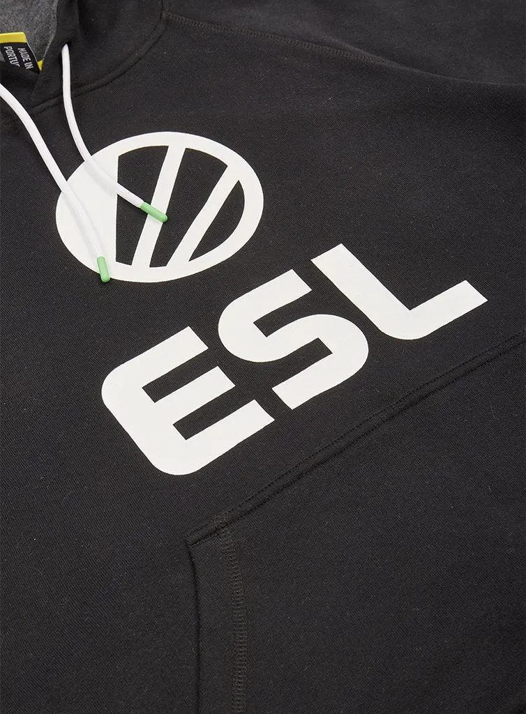 ESL Classic Pullover Hoodie hanorac negru bumbac 300g