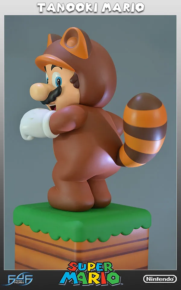 First 4 Figures Super Mario Tanooki Mario statuetă 38 cm rășină