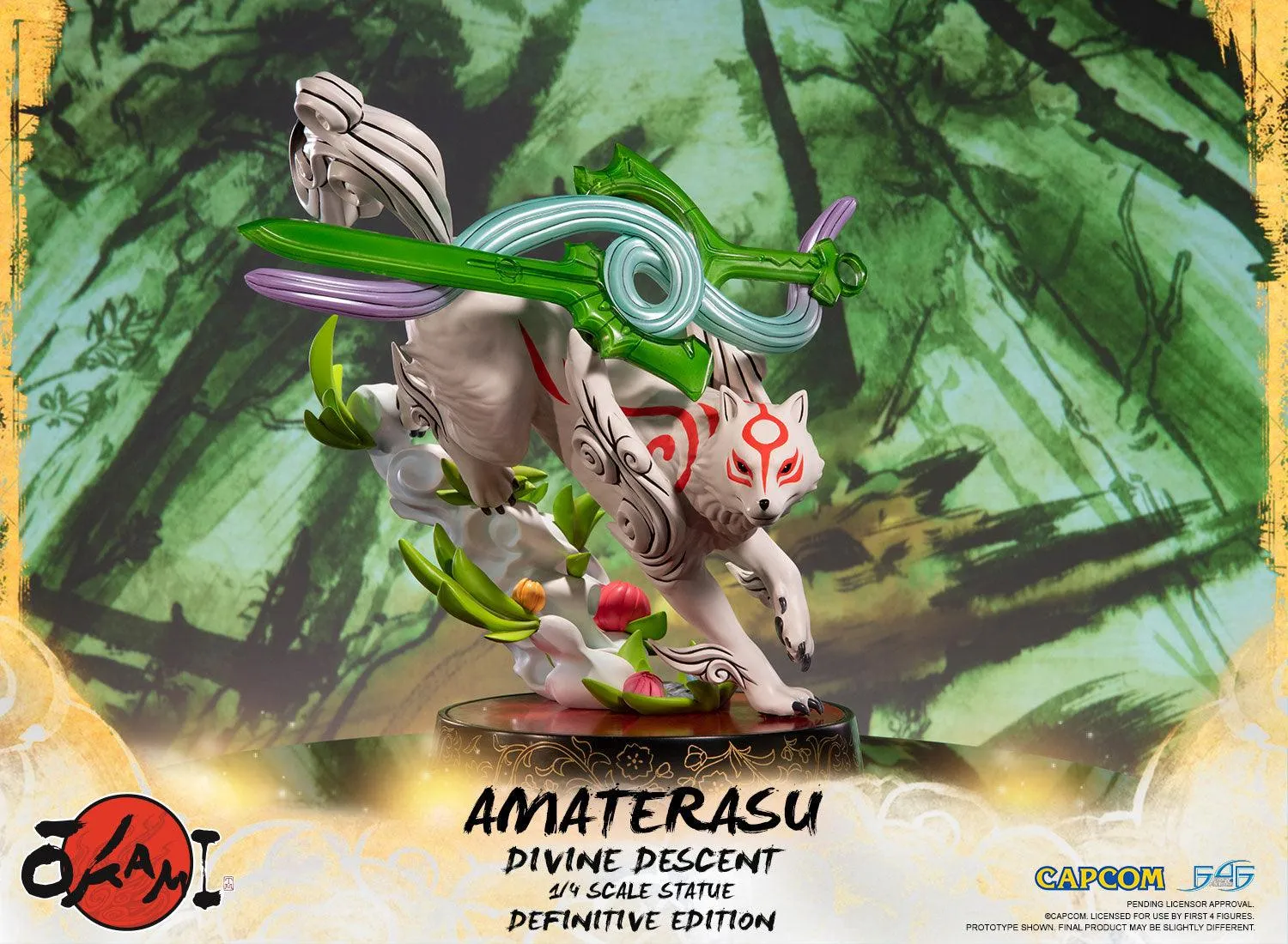 First 4 Figures Okami Amaterasu statueta Divine Descent
