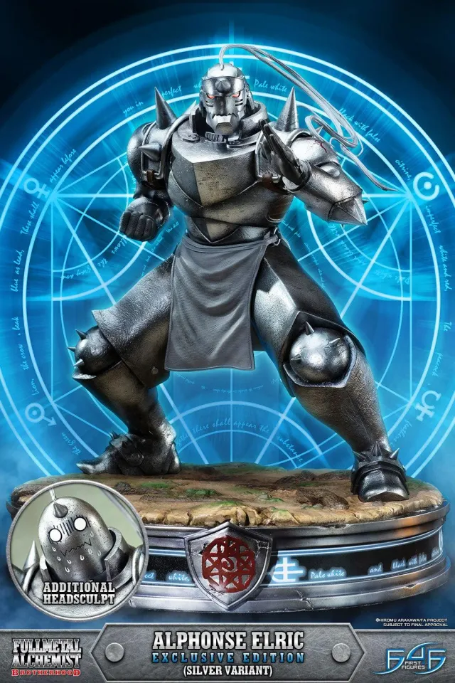 First 4 Figures Alphonse Elric statueta Exclusive Silver Variant rasina