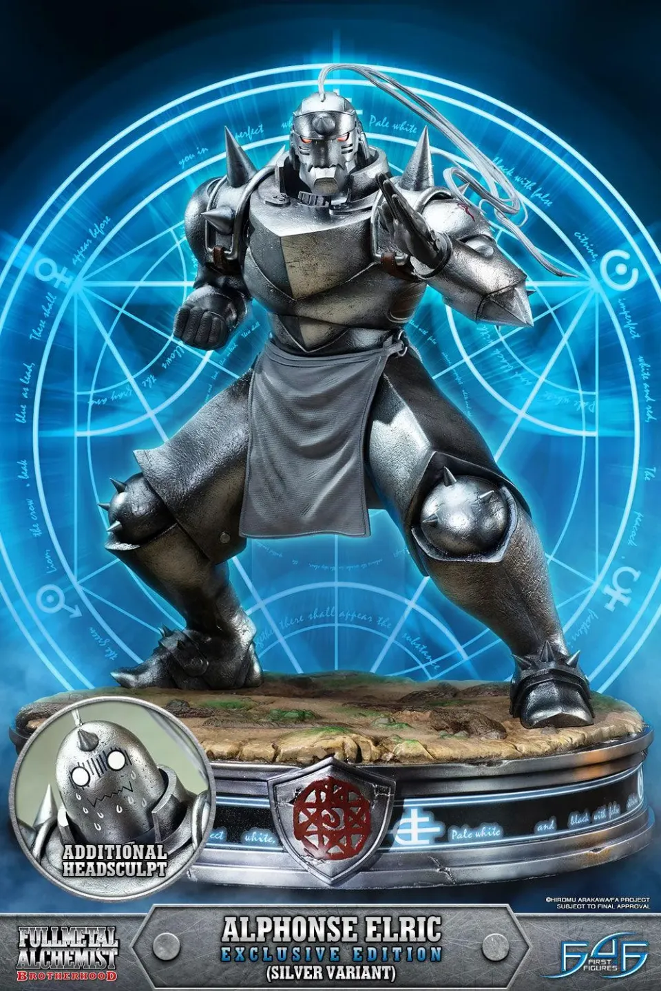 First 4 Figures Alphonse Elric statueta Exclusive Silver Variant rasina