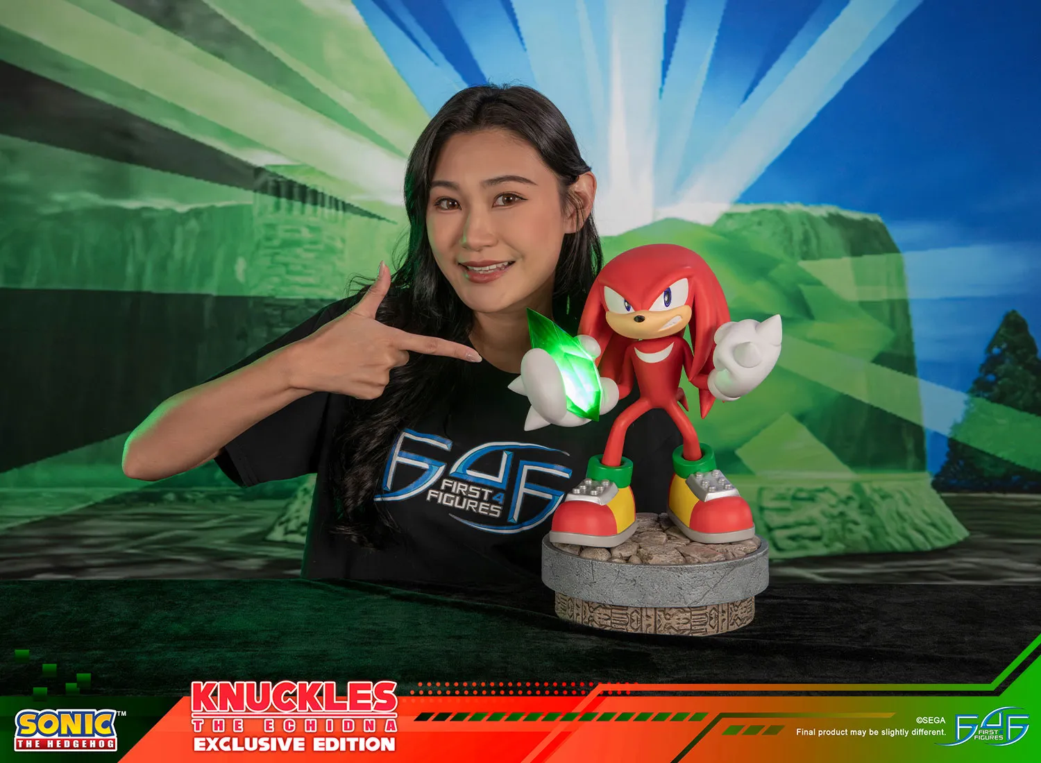 First 4 Figures Sonic Knuckles statuetă Exclusive Edition LED