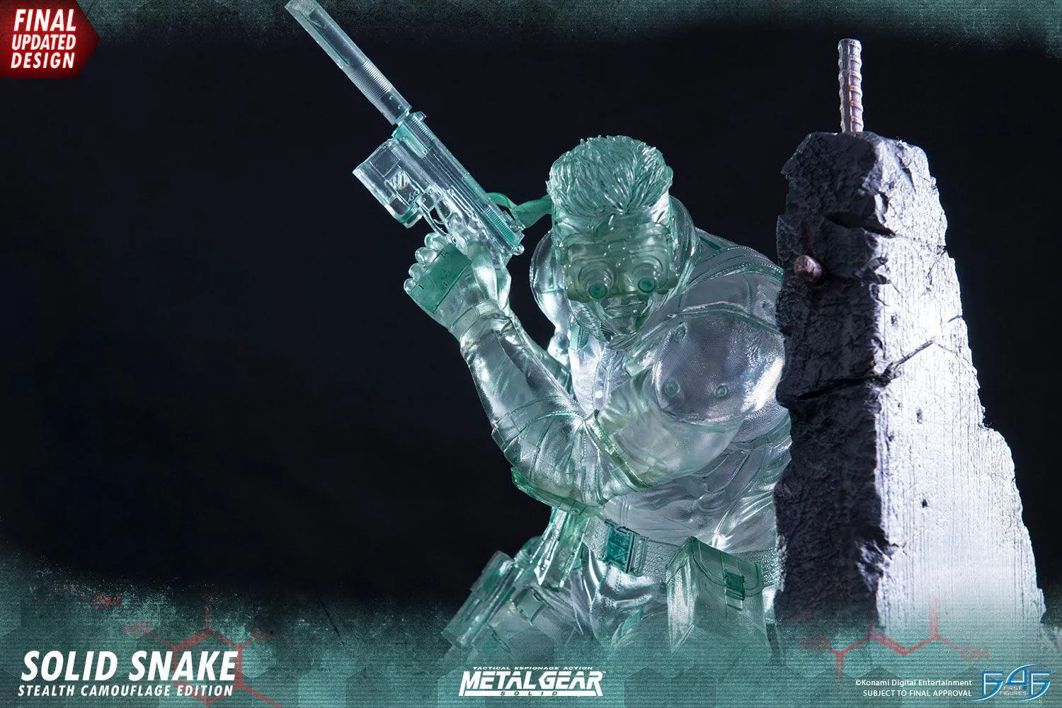 First 4 Figures Metal Gear Solid Snake statueta stealth