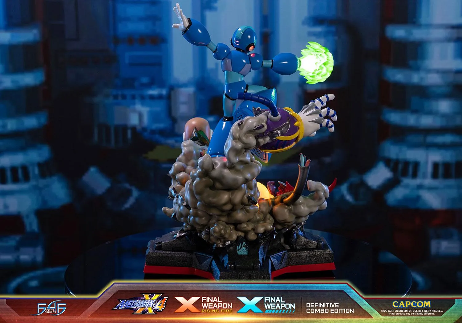 First 4 Figures Mega Man X4 X Final Weapon statuetă Combo 2 buc