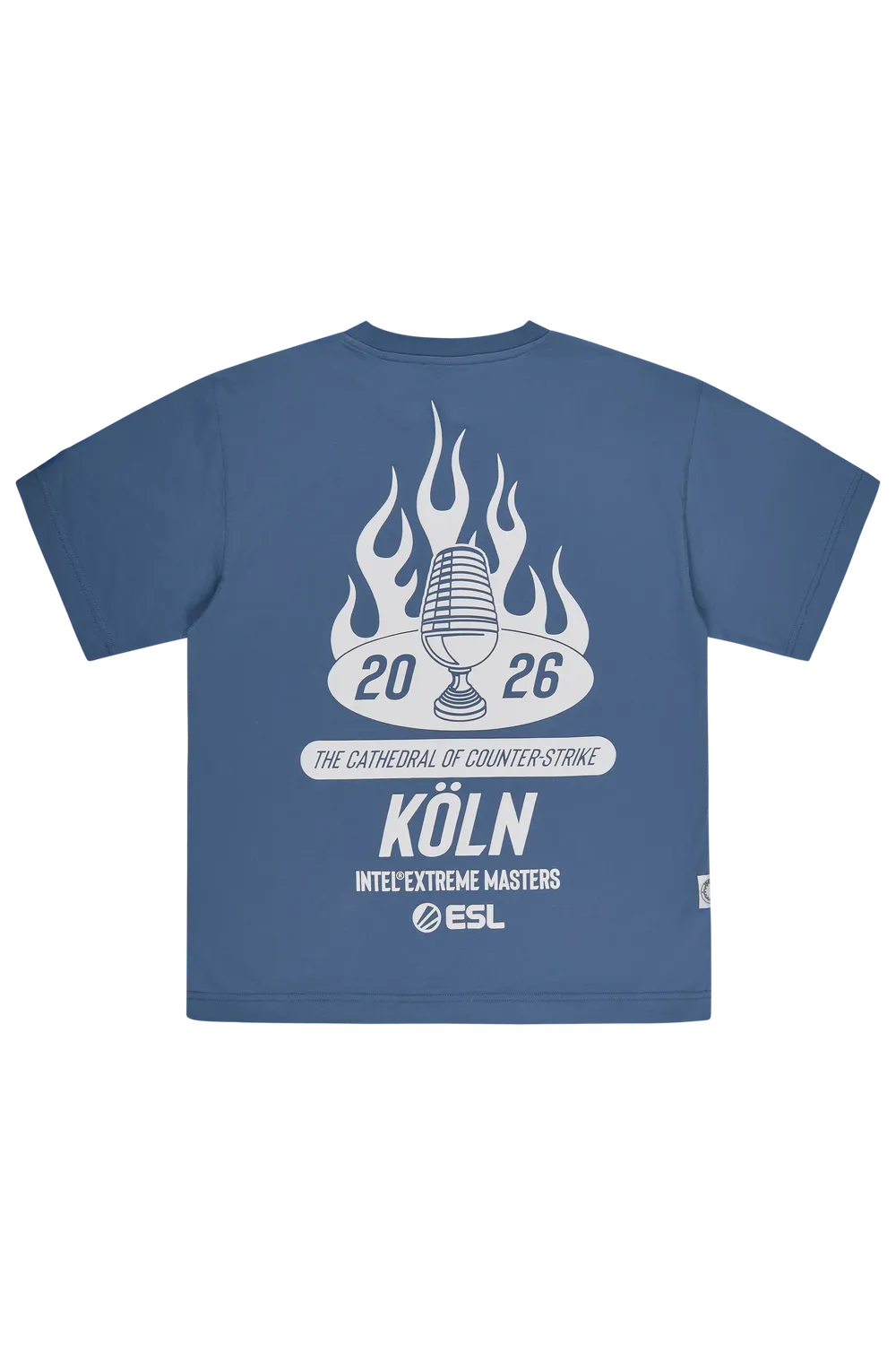 ESL IEM Cologne 2026 tricou dusty blue bumbac