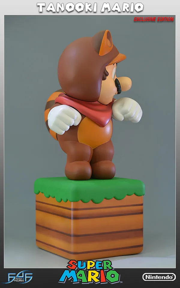 First 4 Figures Super Mario Tanooki Mario statuetă exclusivă