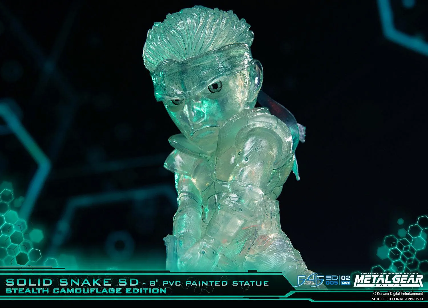 First 4 Figures Solid Snake SD figurina Stealth Camouflage PVC