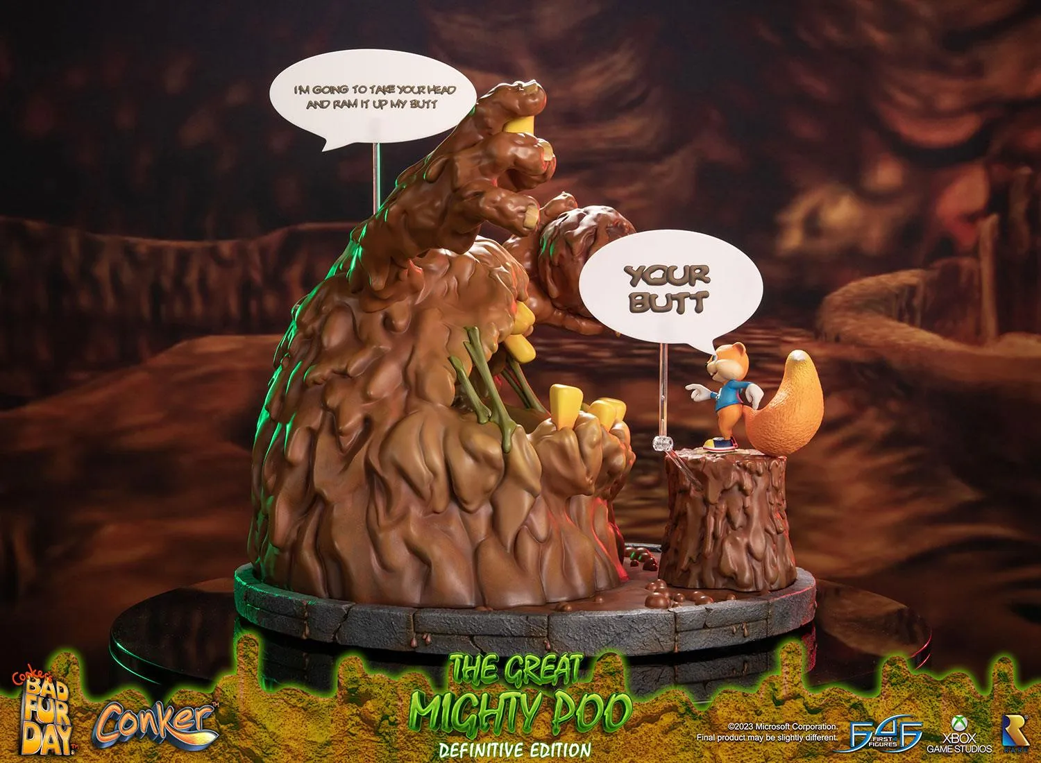 First 4 Figures Conker's Bad Fur Day The Great Mighty Poo statuetă Definitive