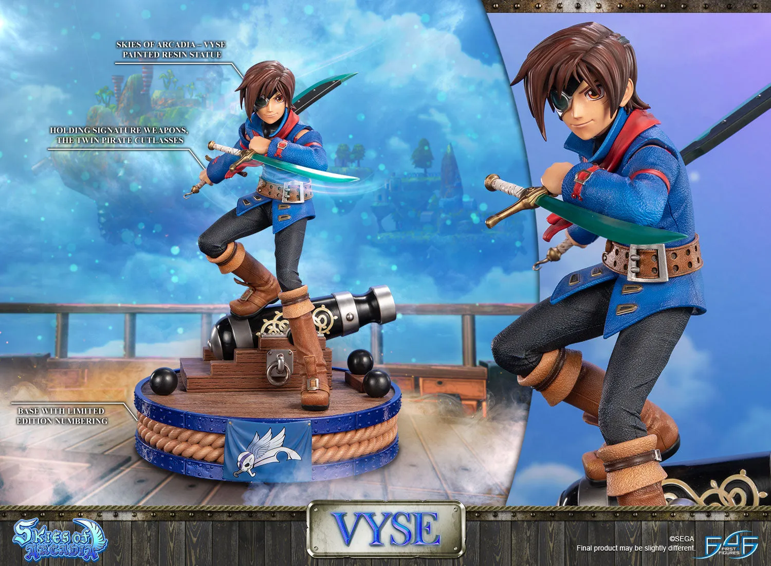 First 4 Figures Skies of Arcadia Vyse statuetă rășină