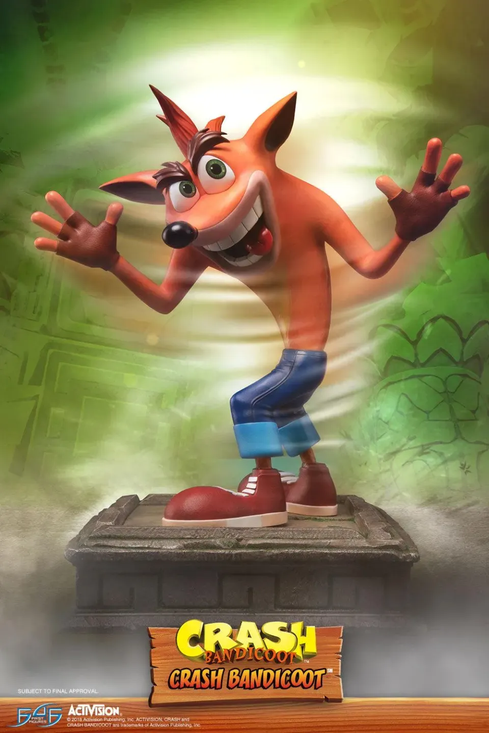 First 4 Figures Crash Bandicoot statueta rasina 41 cm