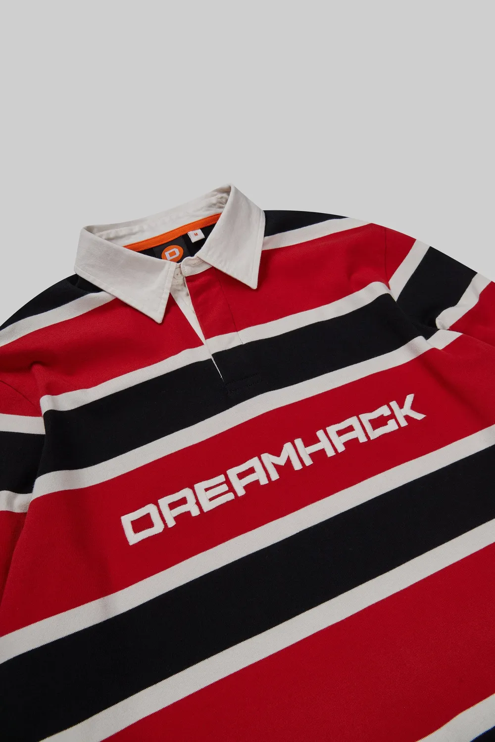 DreamHack Pixel Grind bluză rugby roșie dungi bumbac