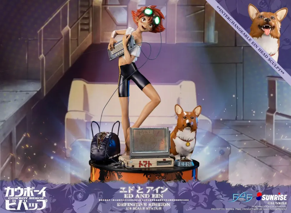 First 4 Figures Cowboy Bebop Ed and Ein statueta Definitive Edition