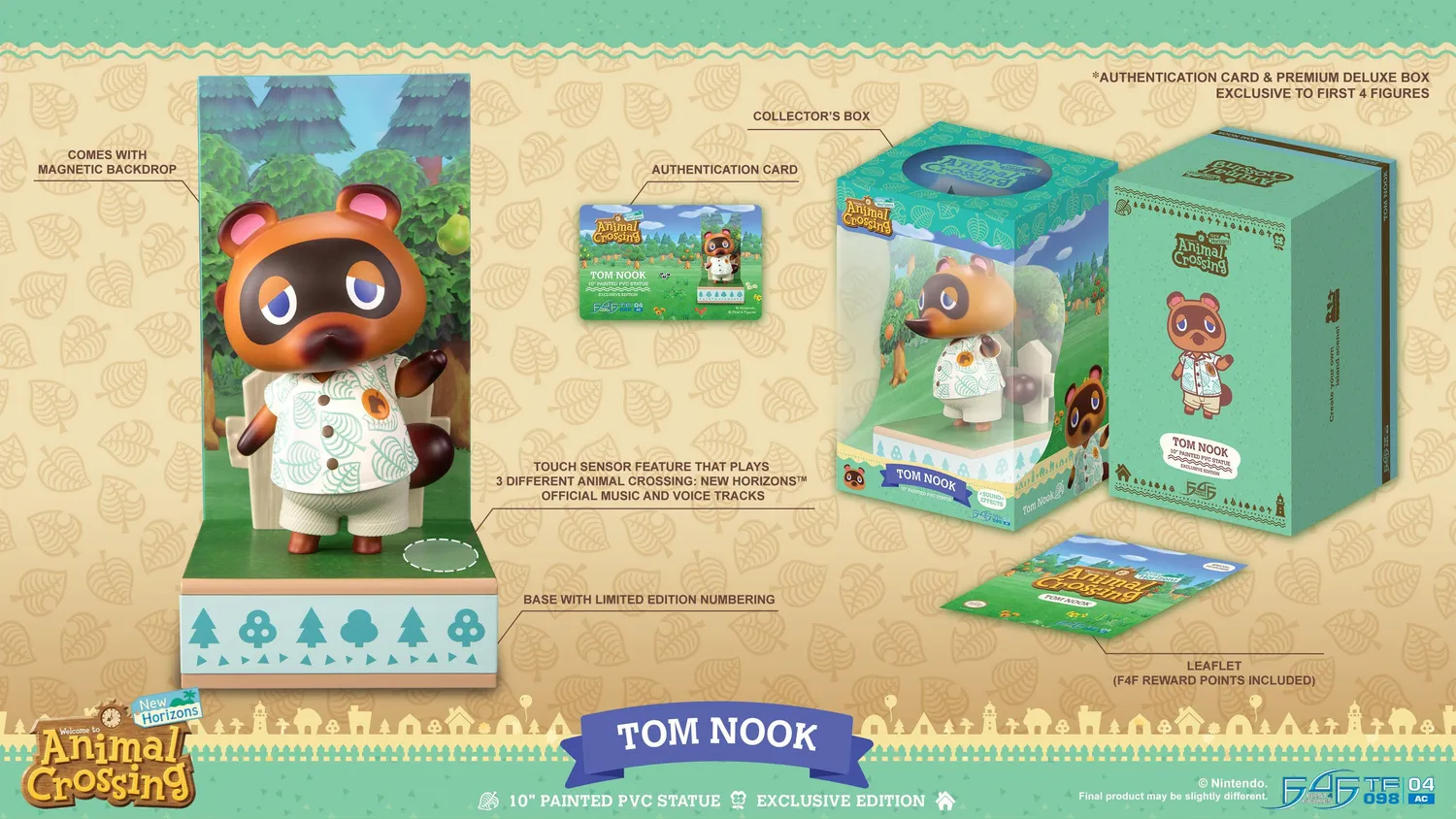 First 4 Figures Animal Crossing Tom Nook statueta Exclusive sunet