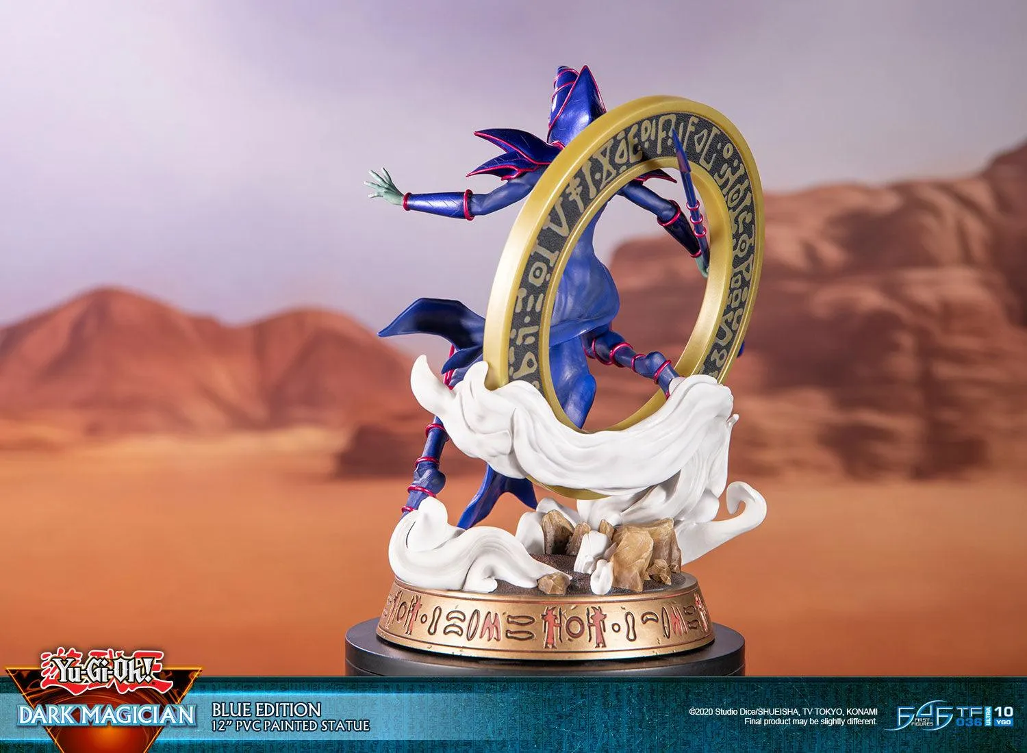 First 4 Figures Yu-Gi-Oh! Dark Magician statuetă Blue PVC