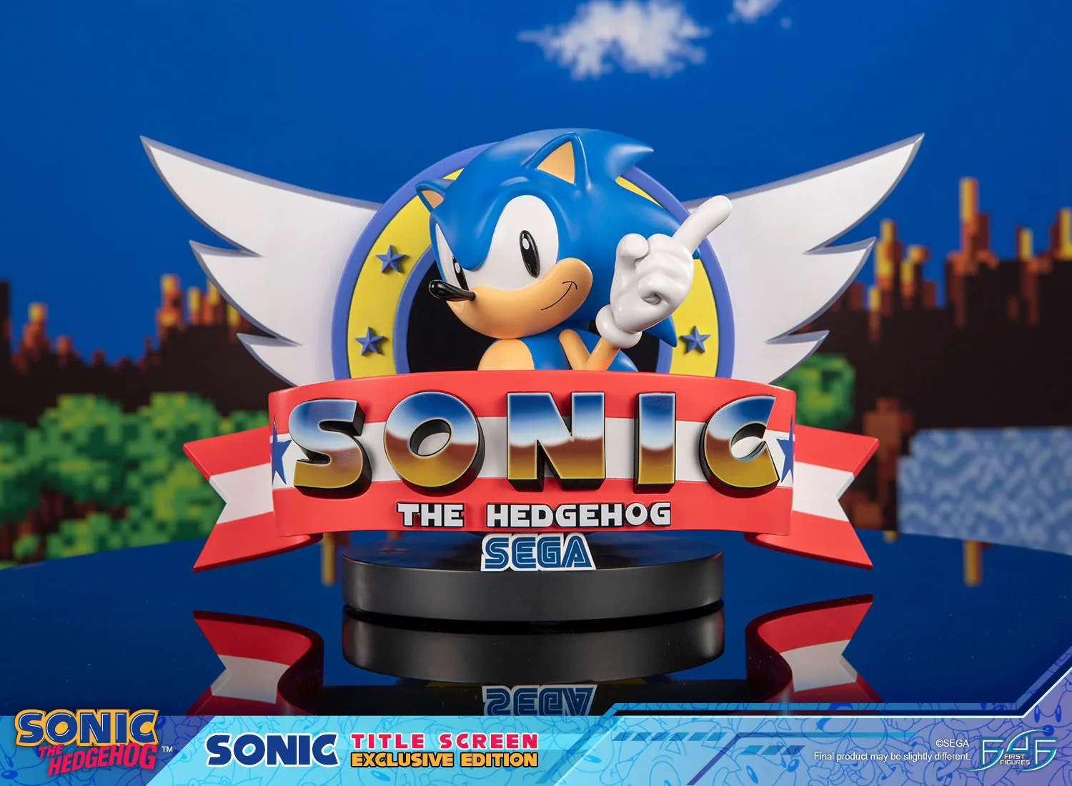 First 4 Figures Sonic Title Screen statueta Exclusive