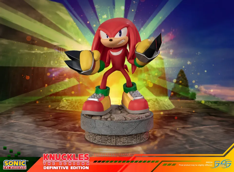 First 4 Figures Sonic Knuckles statueta Definitive LED smarald