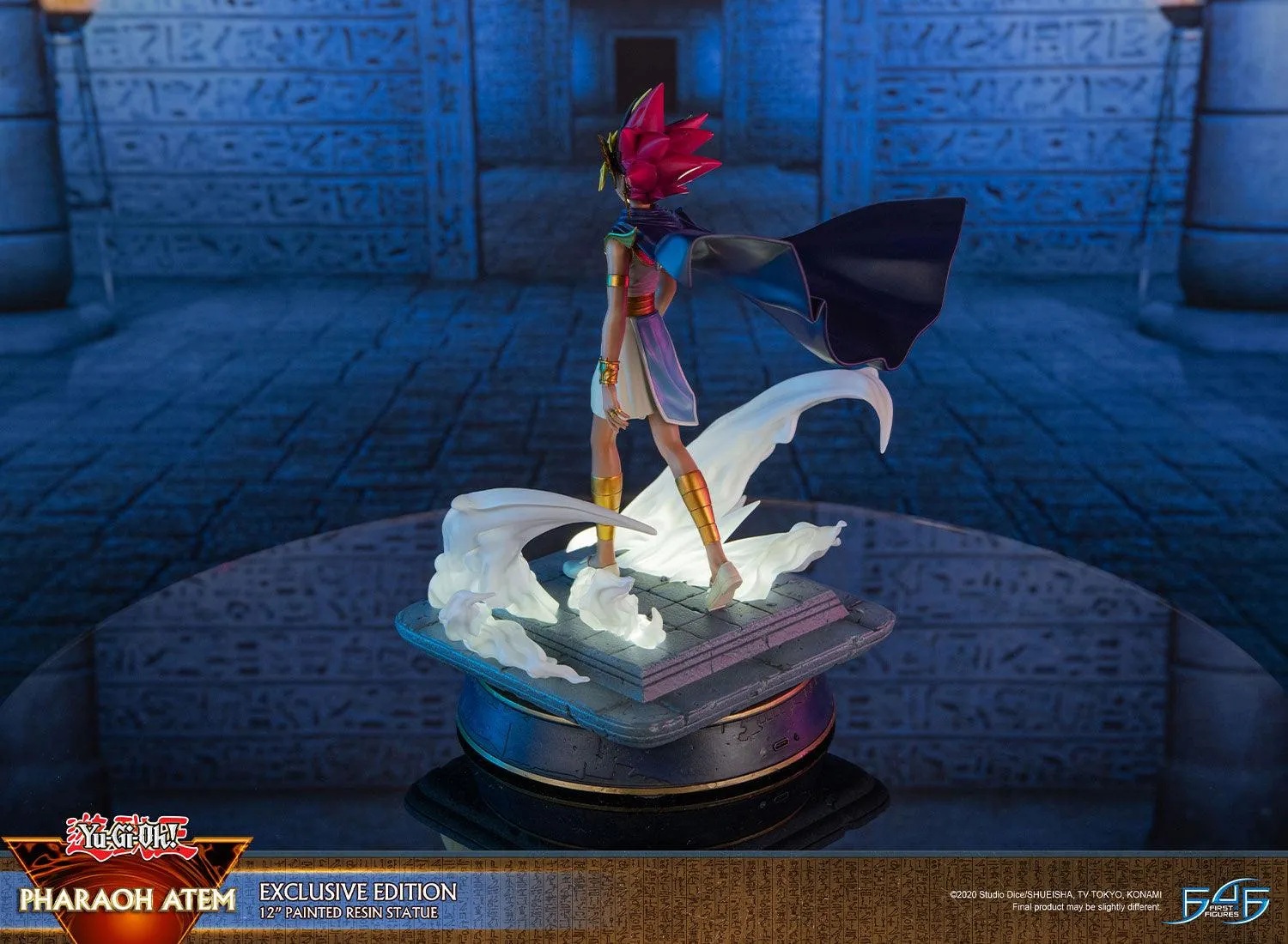 First 4 Figures Yu-Gi-Oh! Pharaoh Atem statuetă Exclusive cu LED