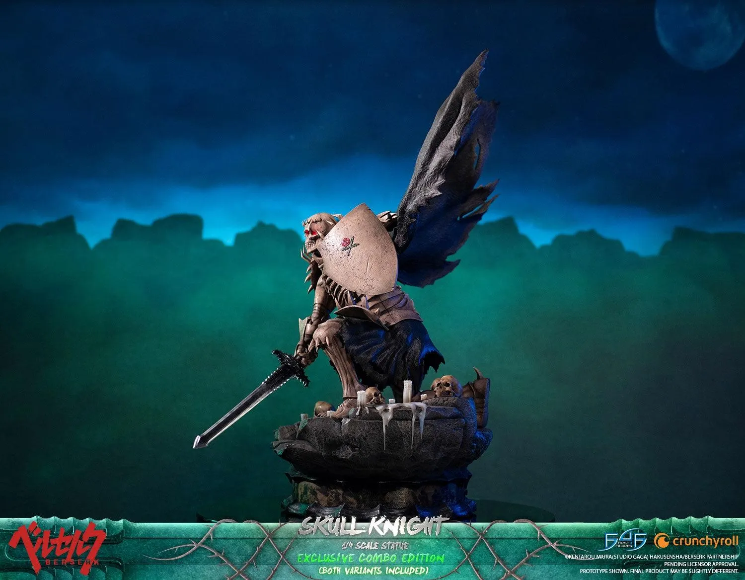 First 4 Figures Berserk Skull Knight statuetă combo exclusiv 2 buc