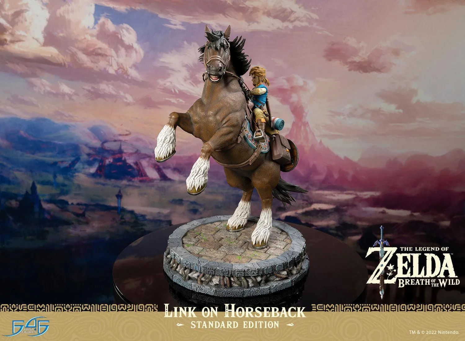 First 4 Figures Breath of the Wild Link on Horseback statuetă rășină Standard