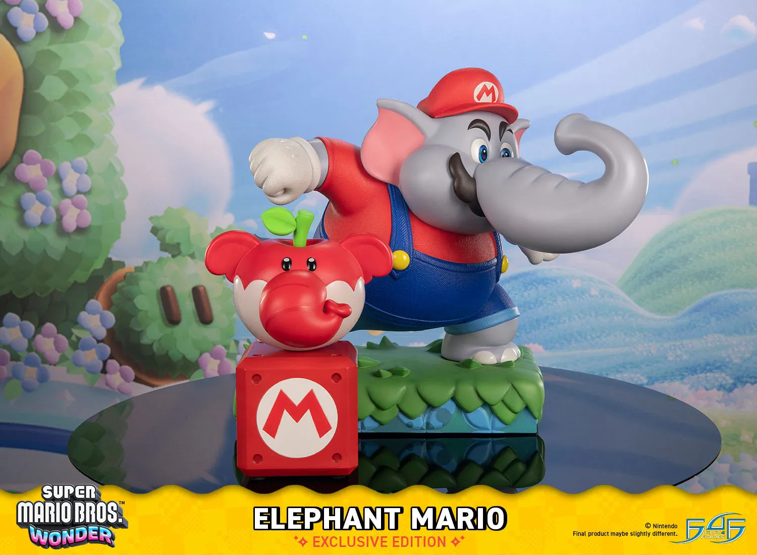 First 4 Figures Super Mario Wonder Elephant Mario statueta