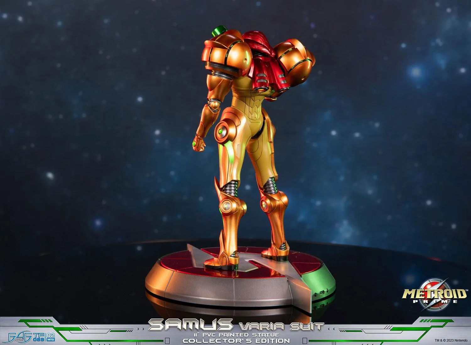 First 4 Figures Metroid Samus Varia Suit statueta PVC Collector LED