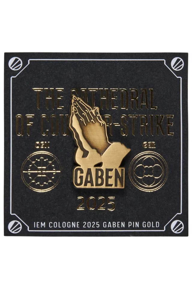 ESL IEM Cologne 2025 pin Gaben auriu colecție