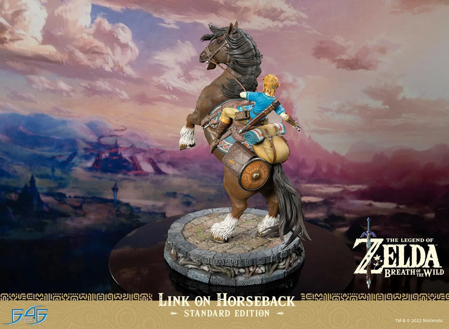 First 4 Figures Breath of the Wild Link on Horseback statuetă rășină Standard