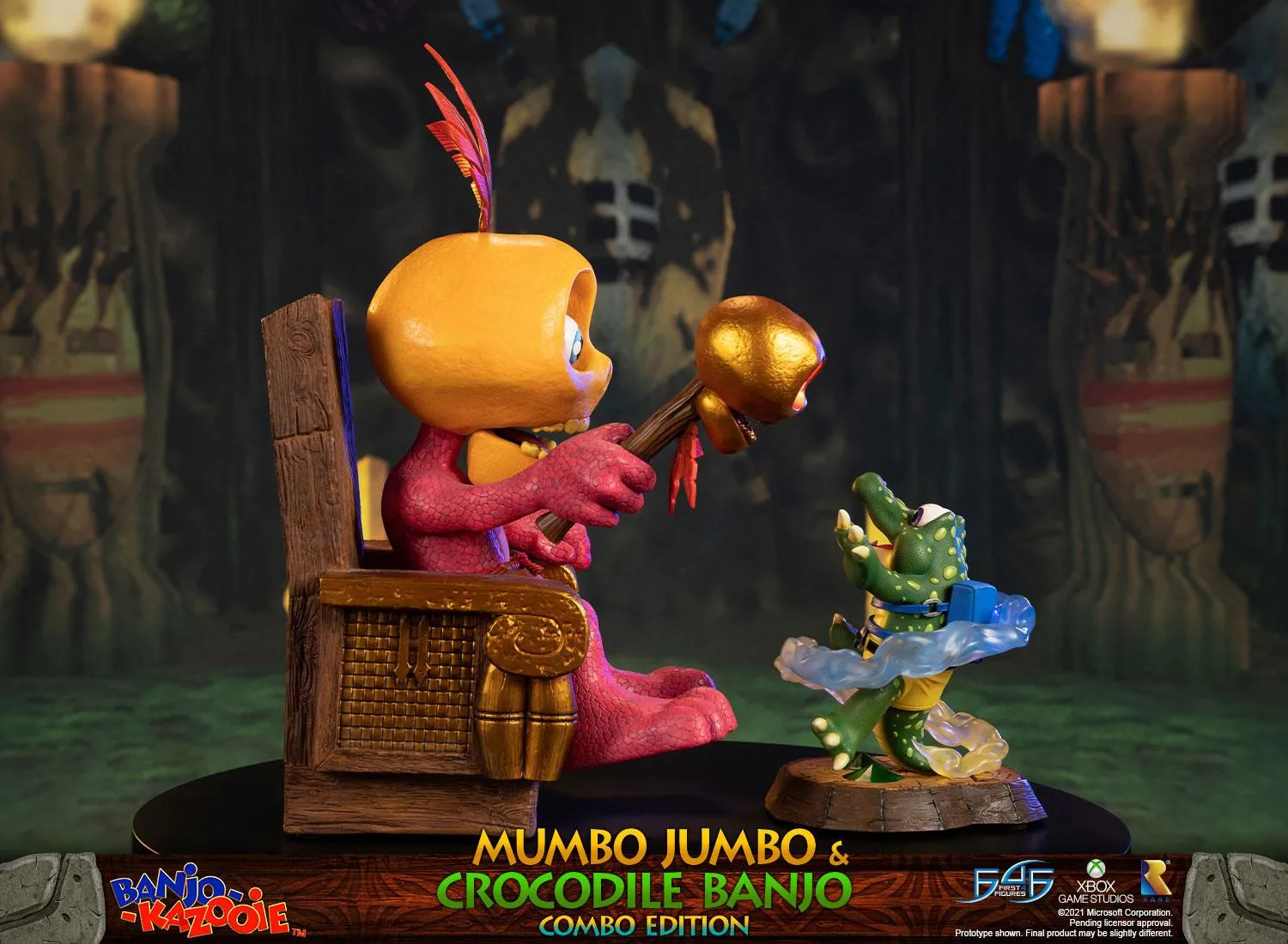First 4 Figures Banjo-Kazooie Mumbo Jumbo statuetă Combo Edition