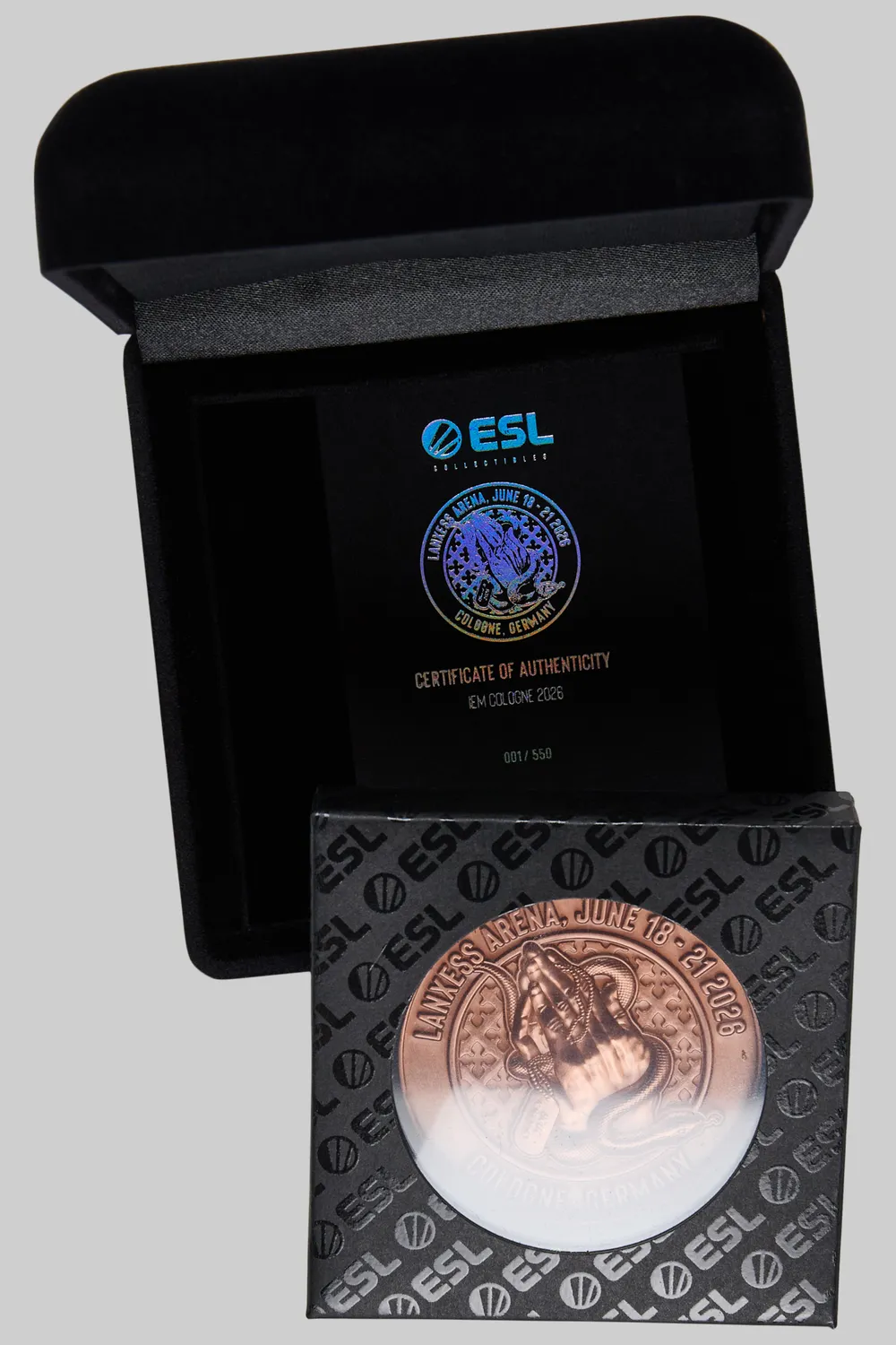 ESL IEM Cologne 2026 moneda colectionar bronz 50,8mm