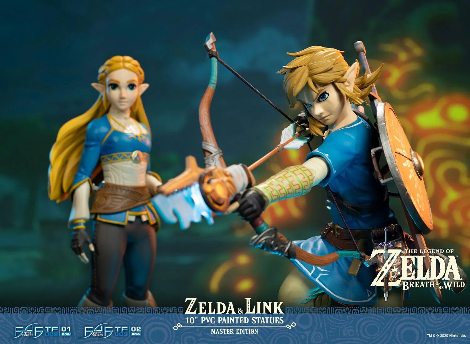First 4 Figures Zelda Breath of the Wild Zelda & Link statuetă Master