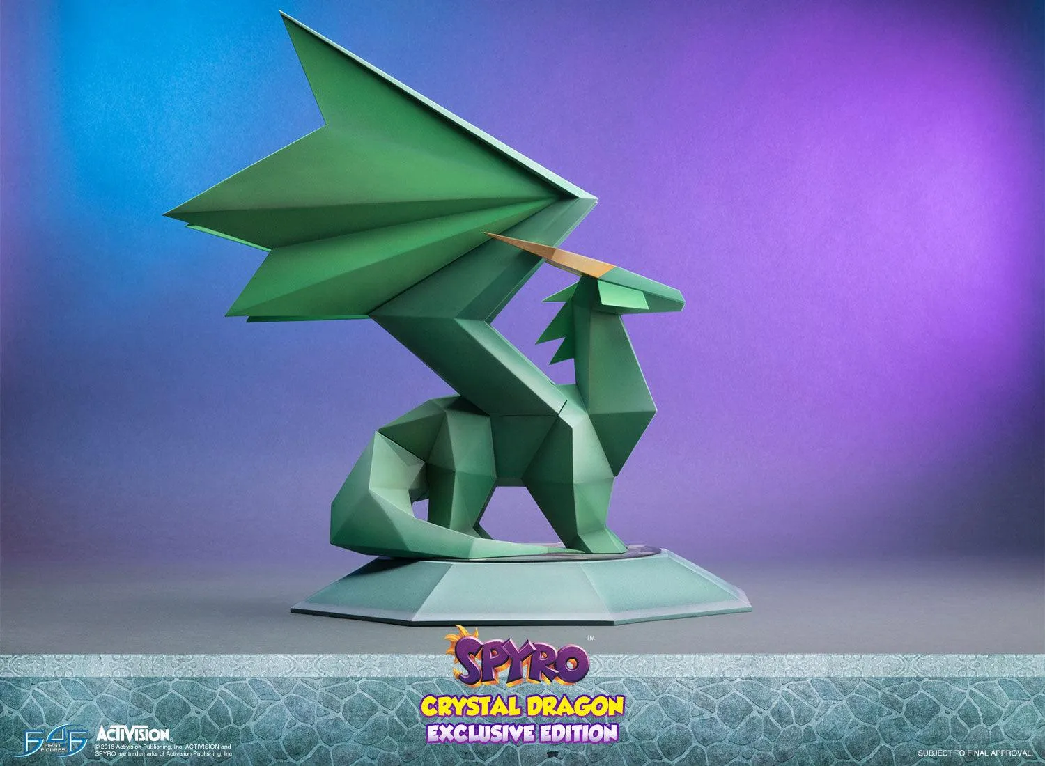 First 4 Figures Spyro Crystal Dragon statueta Exclusive LED