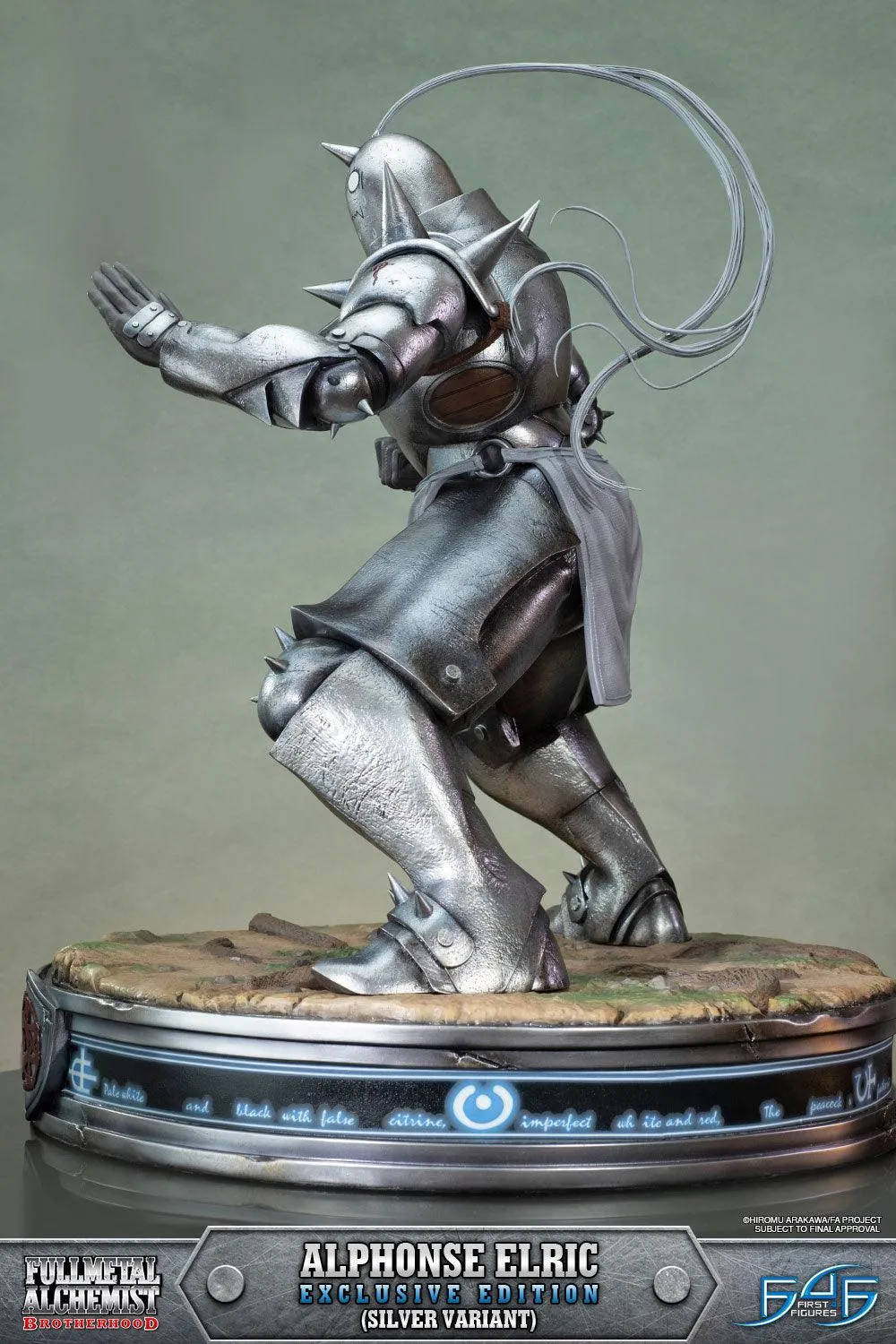 First 4 Figures Alphonse Elric statueta Exclusive Silver Variant rasina