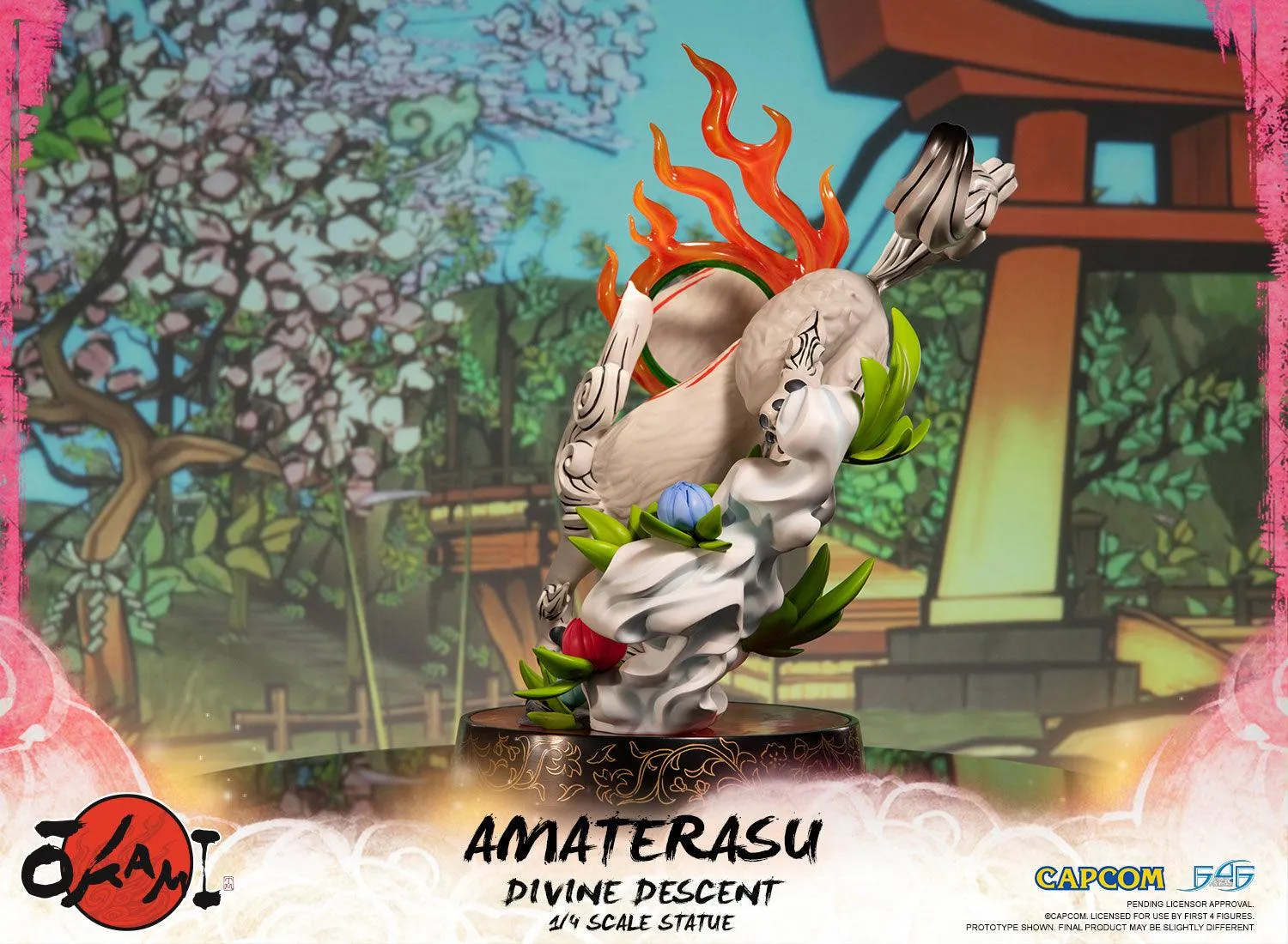 First 4 Figures Okami Amaterasu Divine Descent statuetă rășină Standard