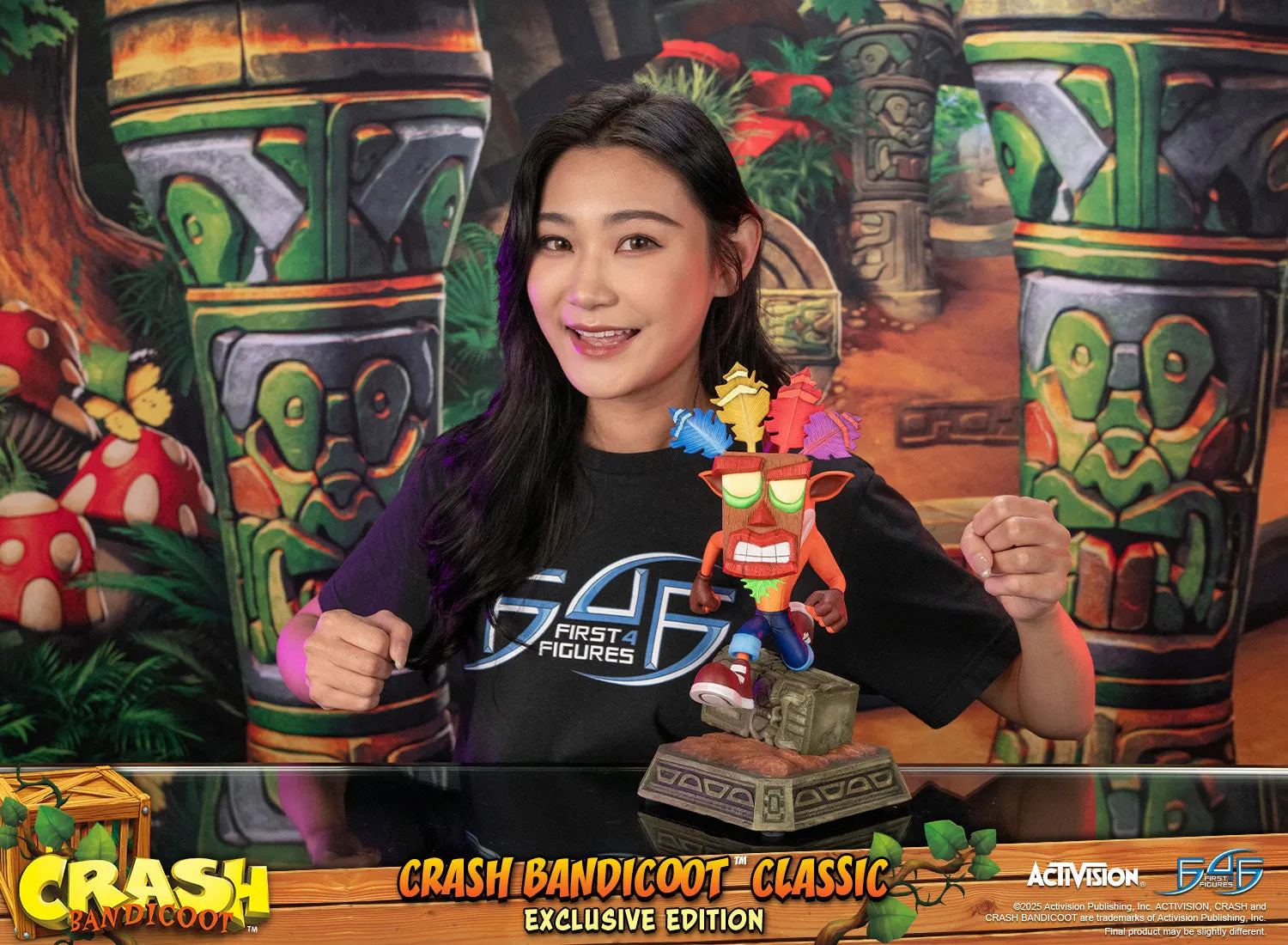 First 4 Figures Crash Classic statueta exclusiva Aku Aku