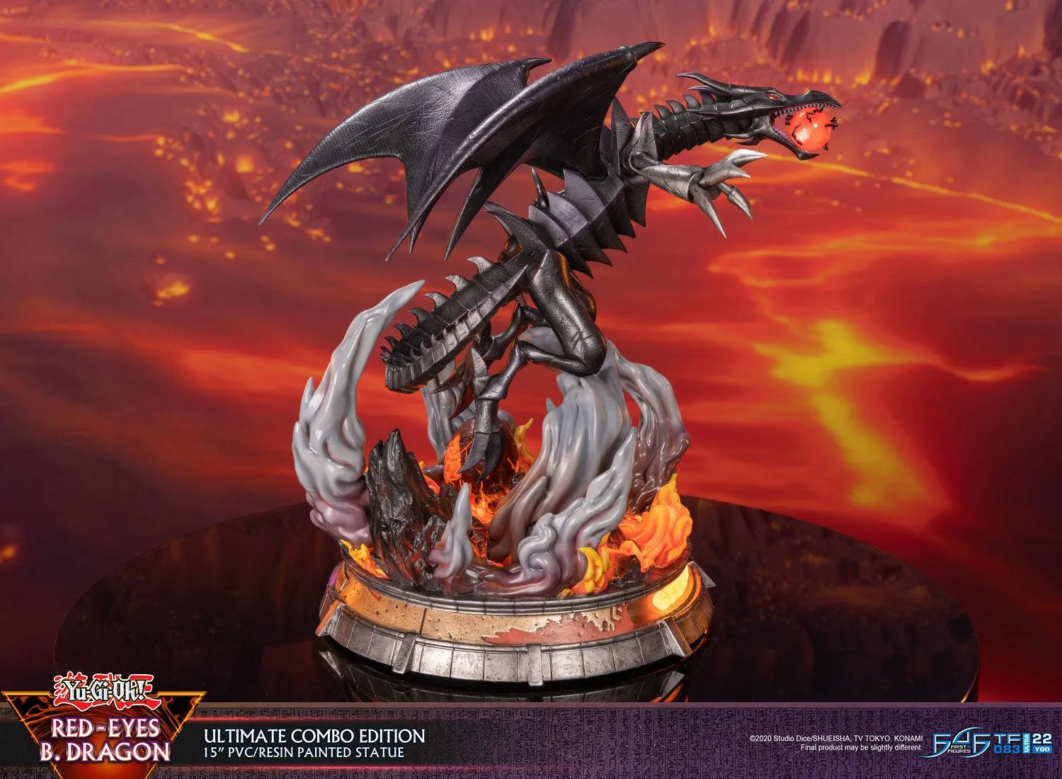 First 4 Figures Yu-Gi-Oh! Red-Eyes B. Dragon statuetă Ultimate Combo 2 buc