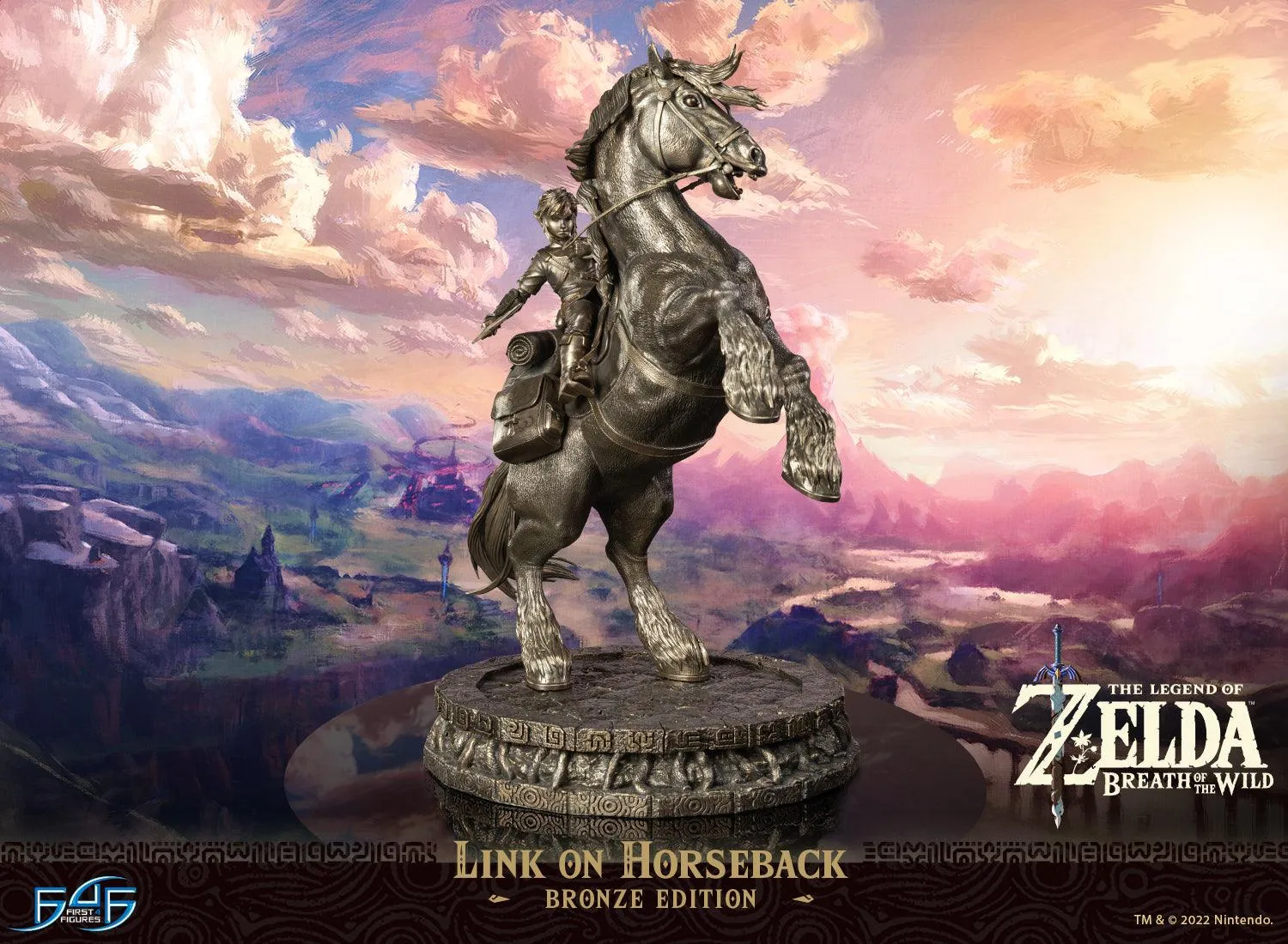 First 4 Figures Zelda Link on Horseback statuetă bronz