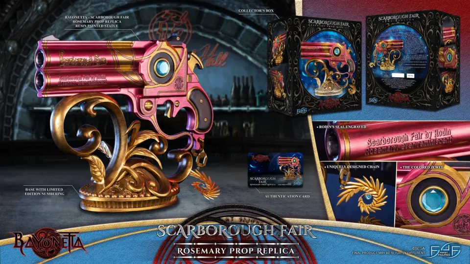 First 4 Figures Bayonetta Rosemary replică pistol Standard Edition rășină