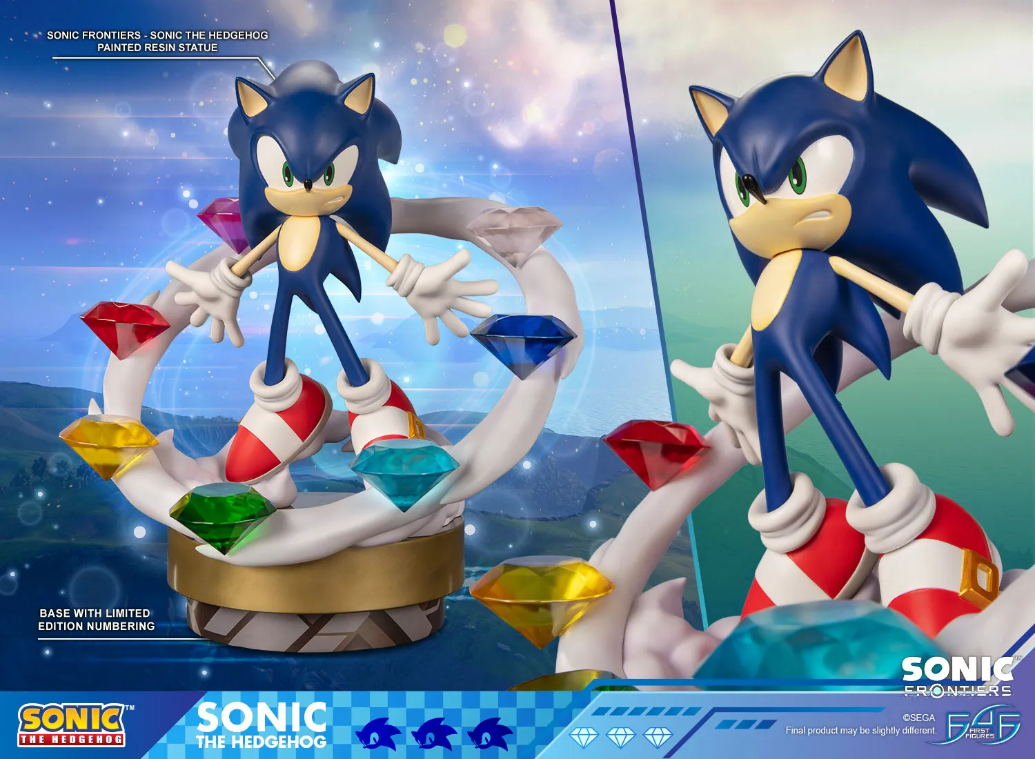 First 4 Figures Sonic Frontiers Sonic statueta rasina Chaos 42cm