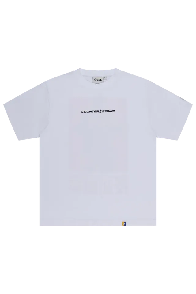 ESL Agent Tee tricou alb CS2 bumbac print spate