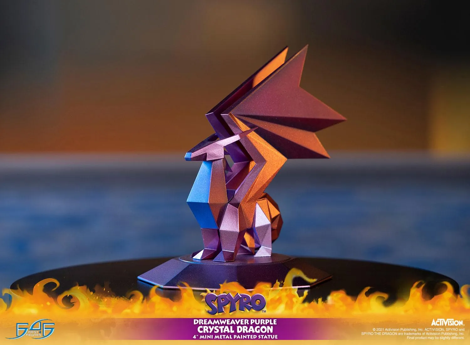 First 4 Figures Spyro Dreamweaver Purple statueta metal cristal mov