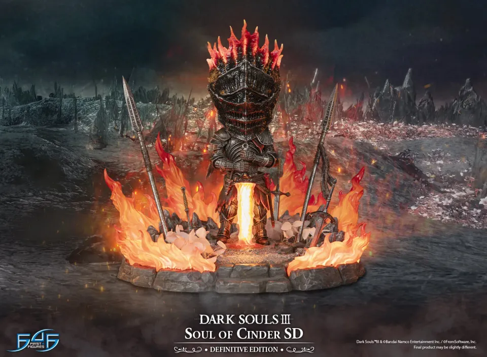 First 4 Figures Dark Souls Soul of Cinder SD statuetă Definitive LED