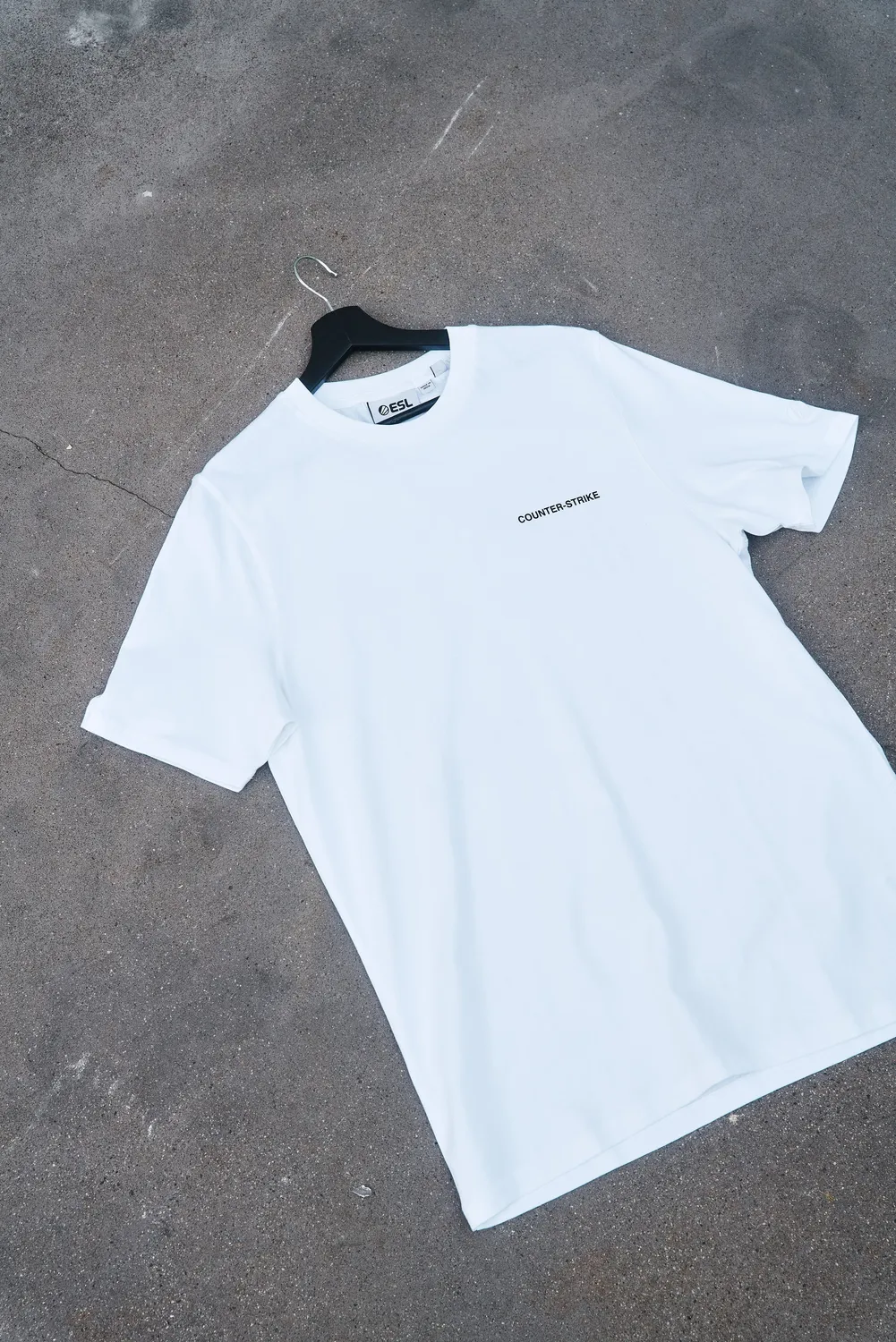 ESL CS Carry tricou alb M bumbac greu 220