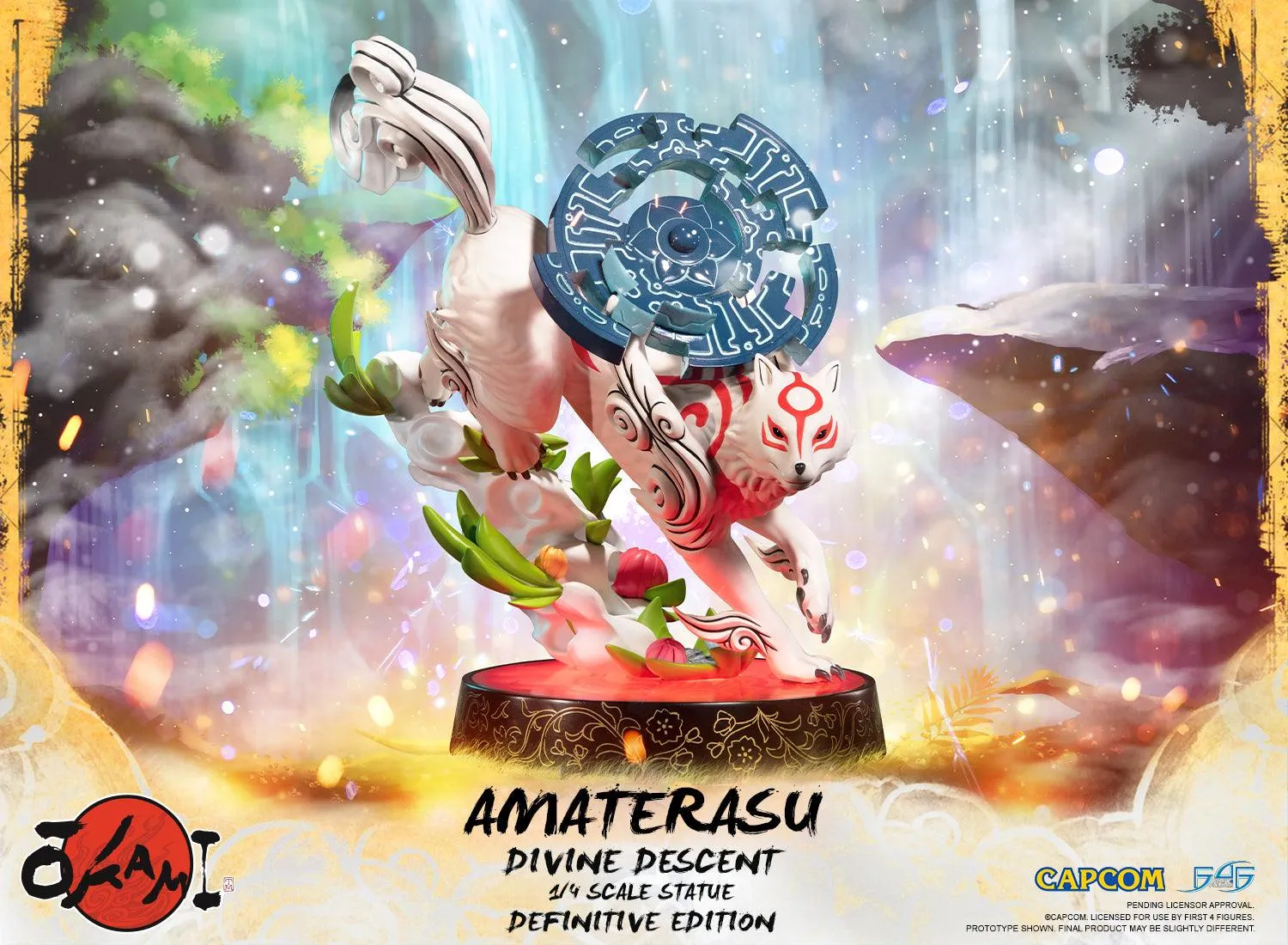 First 4 Figures Okami Amaterasu statueta Divine Descent