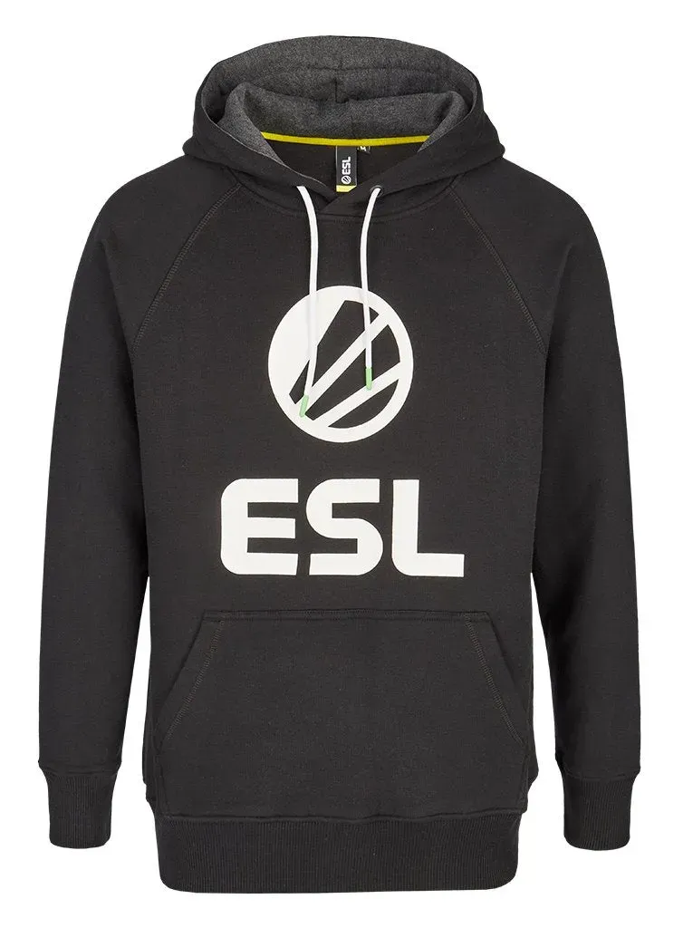 ESL Classic Pullover Hoodie hanorac negru bumbac 300g